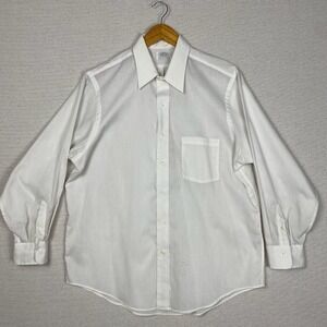 Vtg Eagle Reynolds Penland Dress Shirt Mens XL White Stripe Indie Sleaze Retro
